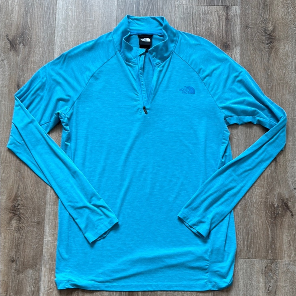 The North Face Teal Lightweight Long Sleeve Pullover